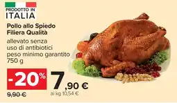 Carrefour Pollo allo Spiedo Filiera Qualità offerta