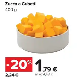 Carrefour Zucca a Cubetti offerta