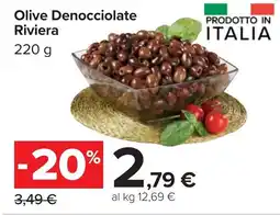 Carrefour Olive Denocciolate Riviera offerta