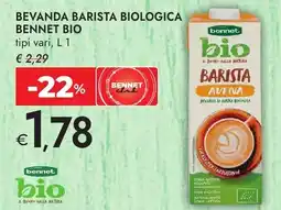 Bennet Bevanda barista biologica BENNET BIO offerta