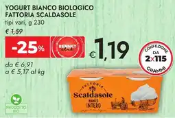 Bennet Yogurt bianco biologico FATTORIA SCALDASOLE offerta