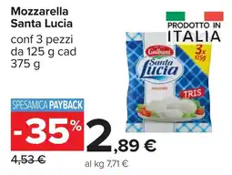Carrefour Mozzarella Santa Lucia offerta