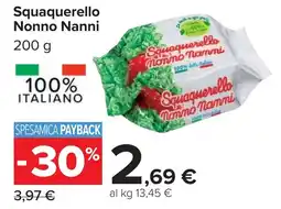 Carrefour Squaquerello Nonno Nanni offerta