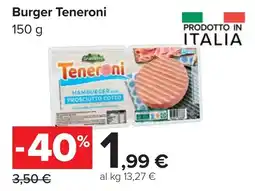 Carrefour Burger Teneroni offerta