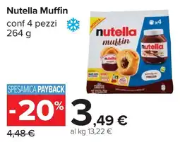 Carrefour Nutella Muffin offerta