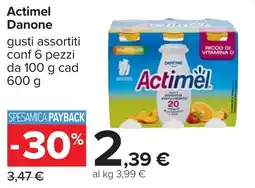 Carrefour Actimel Danone offerta