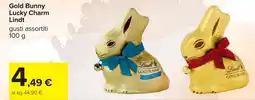 Carrefour Gold Bunny Lucky Charm Lindt offerta