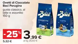 Carrefour Ovetti di Cioccolato Baci Perugina offerta