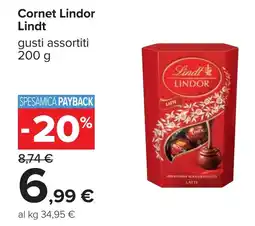 Carrefour Cornet Lindor Lindt offerta