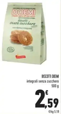 Conad Biscotti DOEMI integrali senza zucchero offerta