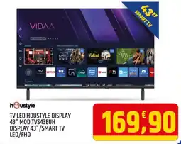 Ard Discount TV LED HOUSTYLE DISPLAY 43" MOD.TVS43EUH DISPLAY 43"/SMART TV LED/FHD offerta