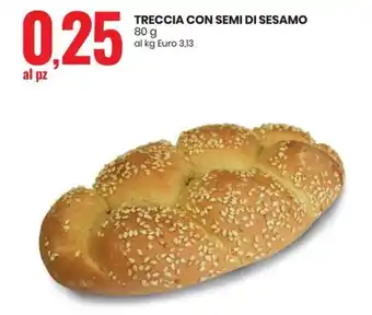 Treccia con semi di sesamo