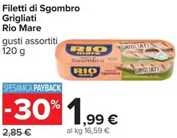 Carrefour Filetti di Sgombro Grigliati Rio Mare offerta