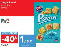 Carrefour Sfoglie Pavesi offerta