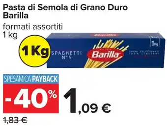 Pasta di Semola di Grano Duro Barilla