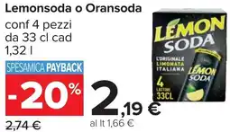 Carrefour Lemonsoda o Oransoda offerta