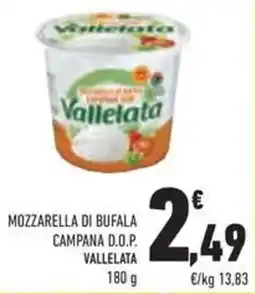 Conad Mozzarella di bufala campana d.o.p. VALLELATA offerta