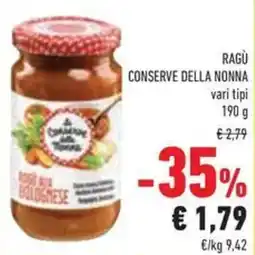 Conad Ragù conserve della nonna offerta