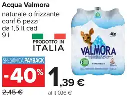 Carrefour Acqua Valmora offerta