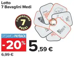Carrefour Lotto 7 Bavaglini Medi offerta