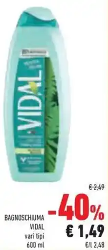 Conad Bagnoschiuma VIDAL offerta