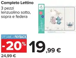 Carrefour Completo Lettino offerta