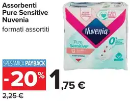 Carrefour Assorbenti Pure Sensitive Nuvenia offerta