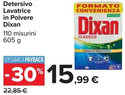 Carrefour Detersivo Lavatrice in Polvere Dixan offerta