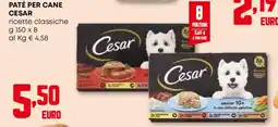 Pam Paté per cane CESAR ricette classiche offerta