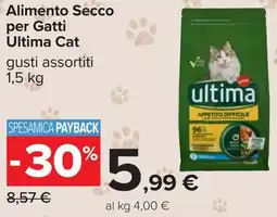 Carrefour Alimento Secco per Gatti Ultima Cat offerta