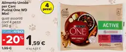 Carrefour Alimento Umido per Cani Purina One WD Mini offerta