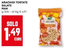Pam Arachidi tostate salate PAM offerta