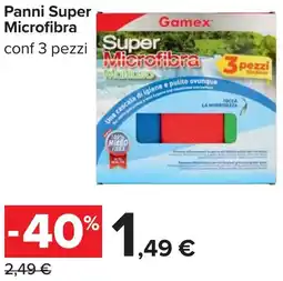 Carrefour Panni Super Microfibra offerta