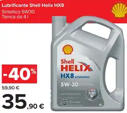 Carrefour Lubrificante Shell Helix HX8 offerta