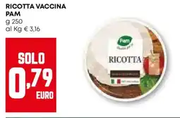 Pam Ricotta vaccina PAM offerta