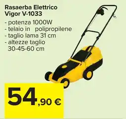Carrefour Rasaerba Elettrico Vigor V-1033 offerta