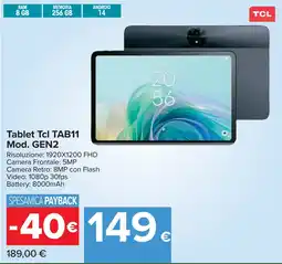 Carrefour Tablet Tcl TAB11 Mod. GEN2 offerta