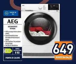 Unieuro AEG ASCIUGATRICE TR7HG8C offerta