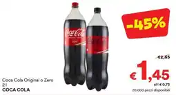 Unes Coca Cola Original o Zero COCA COLA offerta