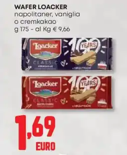 Panorama Wafer loacker napolitaner, vaniglia o cremkakao offerta