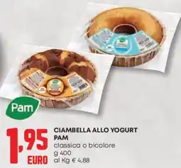 Panorama Ciambella allo yogurt pam classica o bicolore offerta