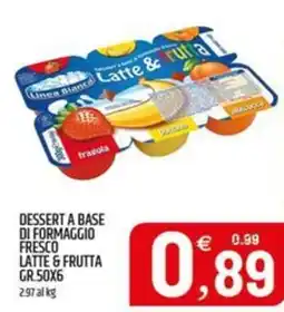 Ard Discount Dessert a base di formaggio fresco latte & frutta offerta