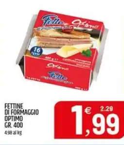 Ard Discount Fettine di formaggio OPTIMO offerta
