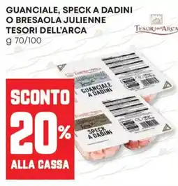Panorama Guanciale, speck a dadini o bresaola julienne TESORI DELL'ARCA offerta