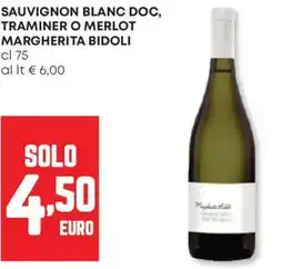 Panorama Sauvignon blanc doc, traminer o merlot margherita bidoli offerta