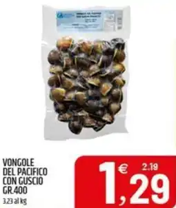 Ard Discount Vongole del pacifico con guscio offerta