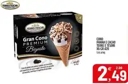 Ard Discount Cono panna e cacao TERRE E TESORI offerta