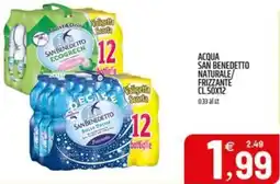 Ard Discount Acqua san benedetto naturale/ frizzante offerta
