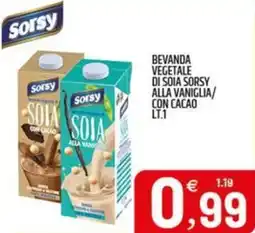 Ard Discount Bevanda vegetale di soia sorsy alla vaniglia/ con cacao offerta