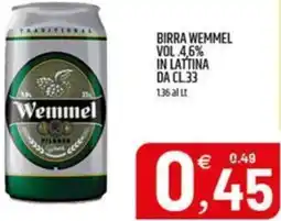 Ard Discount Birra wemmel vol 4,6% in lattina da offerta
